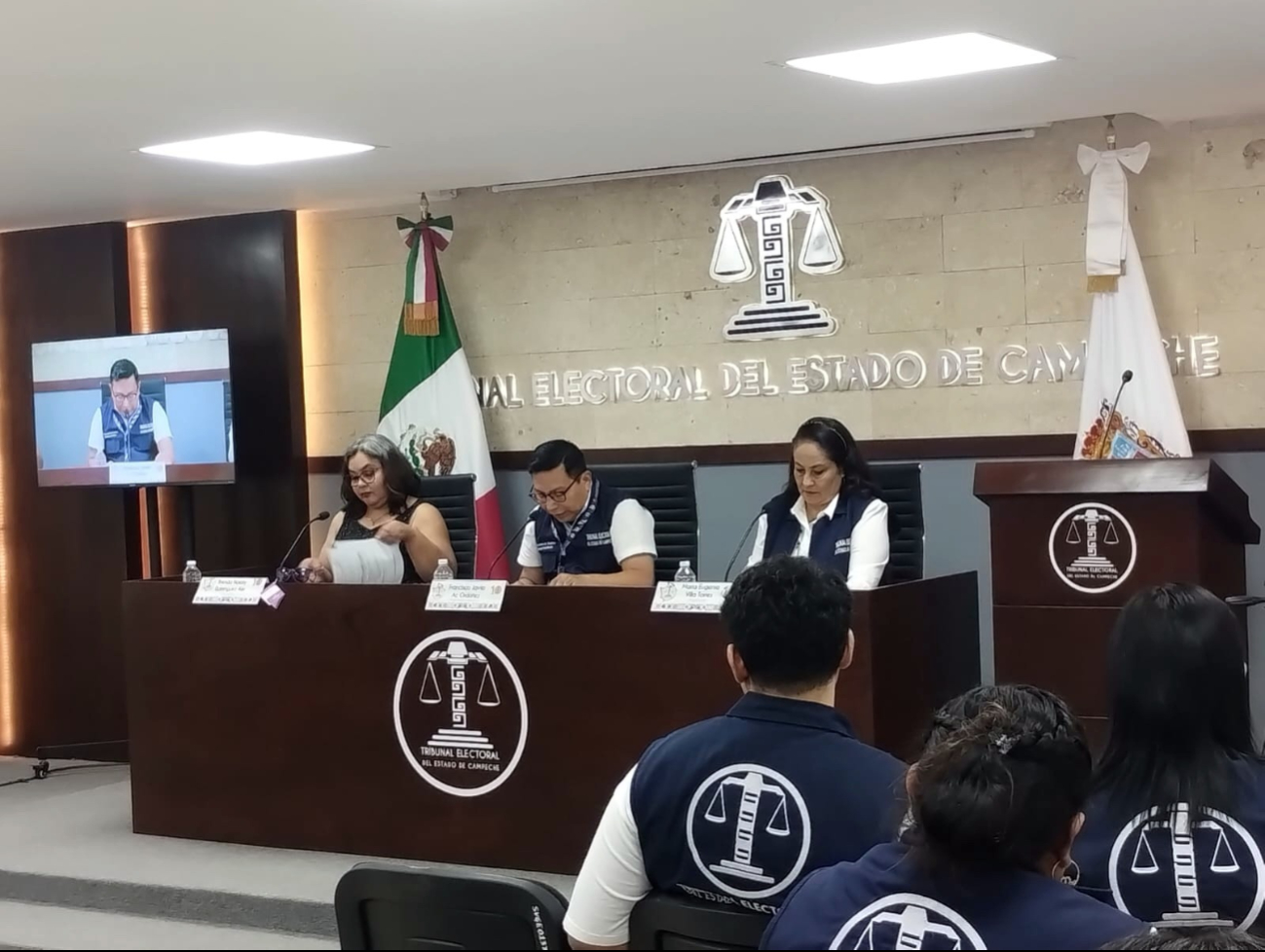 Sesión del Tribunal Electoral del Estado de Campeche