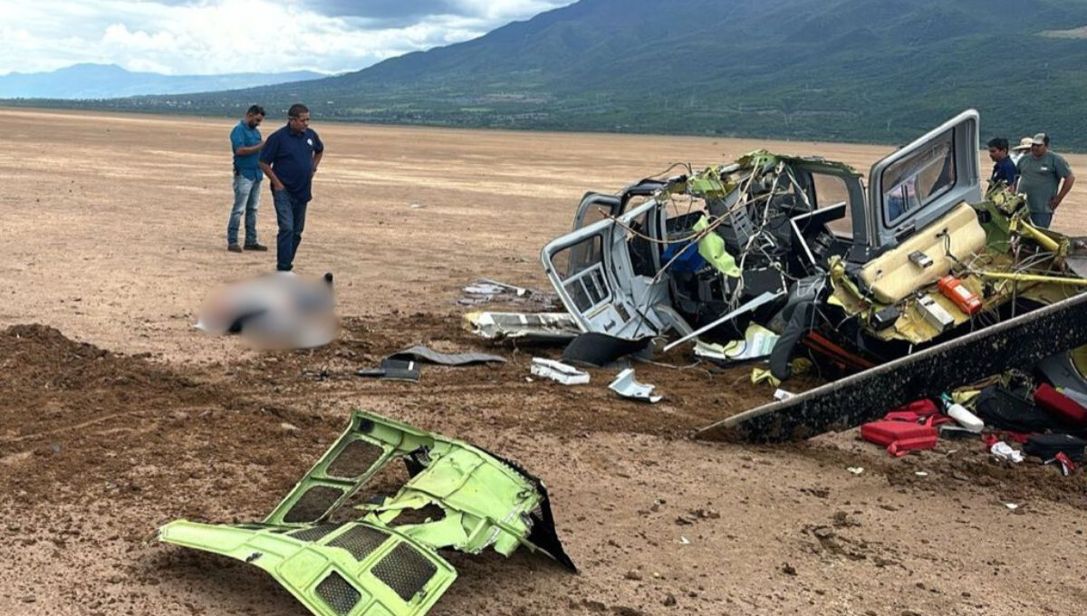 Este martes un helicóptero se desplomó en la Laguna de Sayula, Jalisco, dejando 4 personas gravemente lesionadas