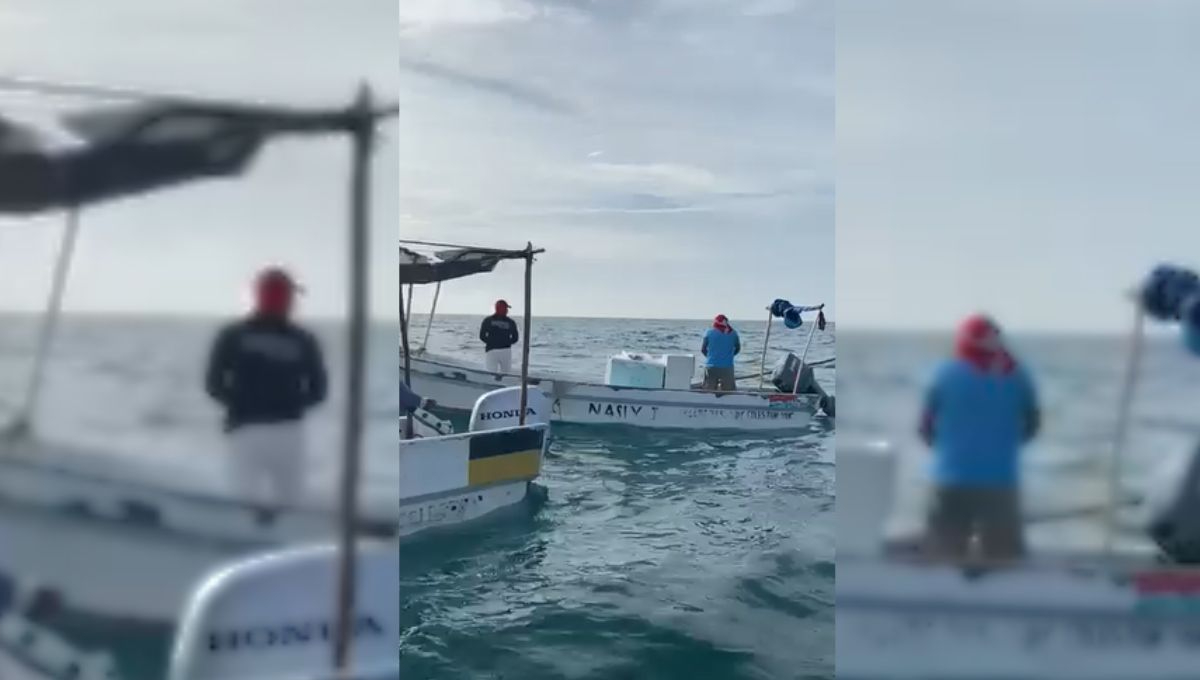 Así fueron captados los pescadores