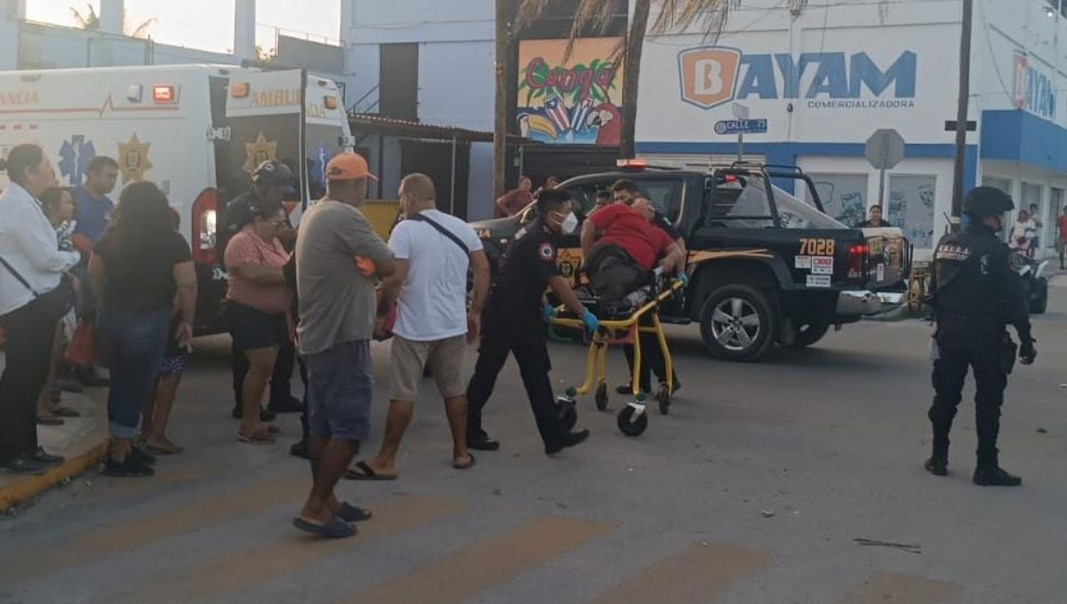 El hombre lesionado fue enviado a un hospital en Progreso