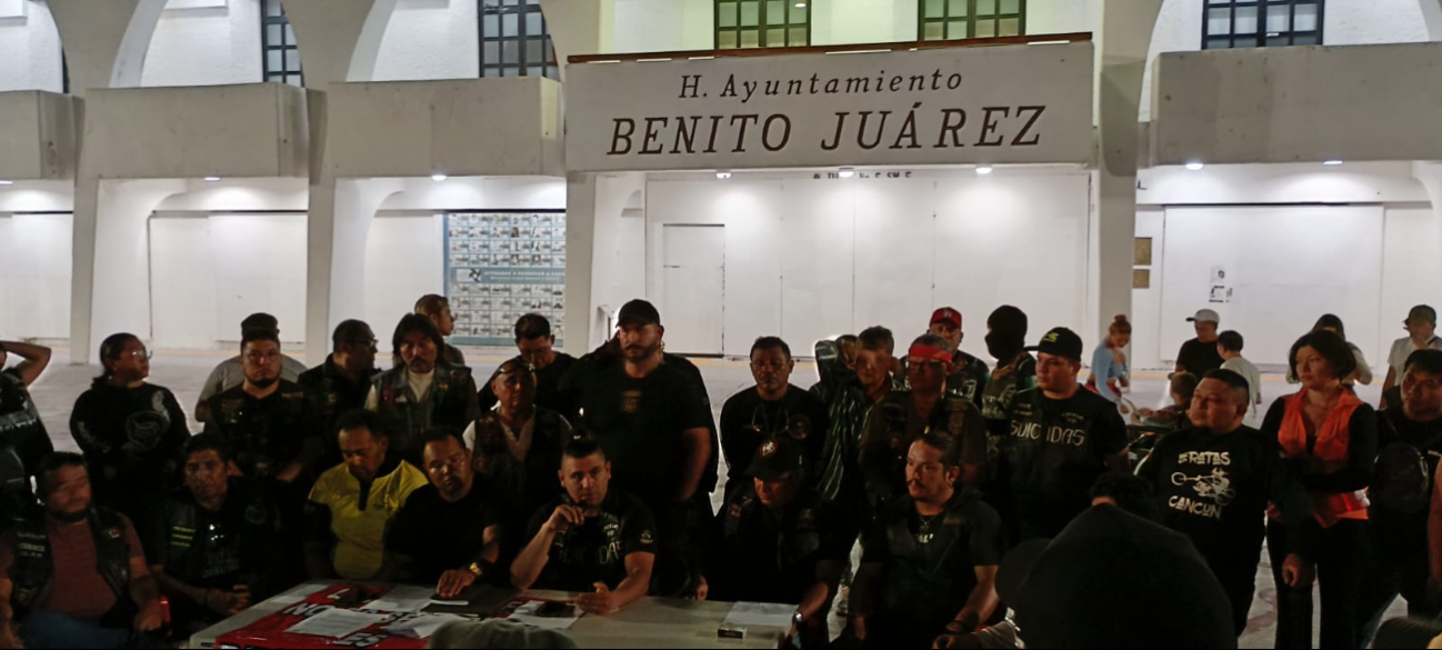 Conferencia de prensa de los clubes de bikers en Quintana Roo