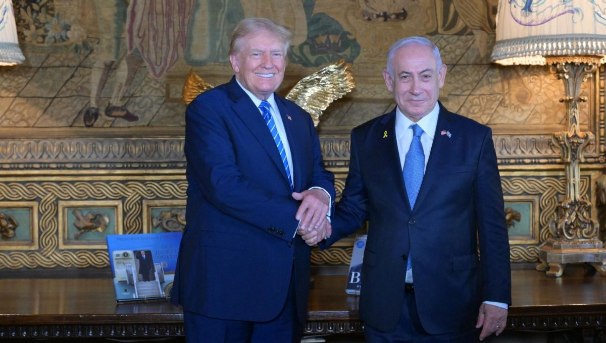 Donald Trump recibió en su residencia vacacional de Mar-a-Lago, Florida, al primer ministro israeli, Benjamin Netanyahu
