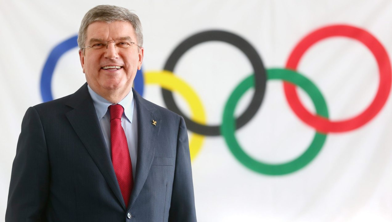 Thomas, Bach, presidente del Comité Olímpico Internacional, encabeza la inauguración de los JJOO París 2024