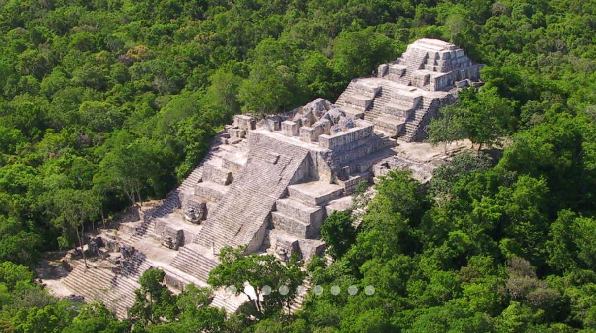 Zona arqueológica de Calakmul.