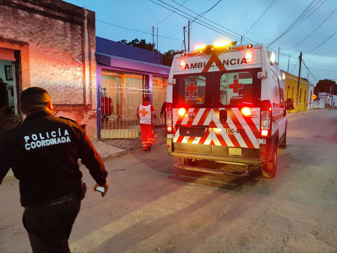 El joven fue trasladado de emergencia  un hospital de Tizimín