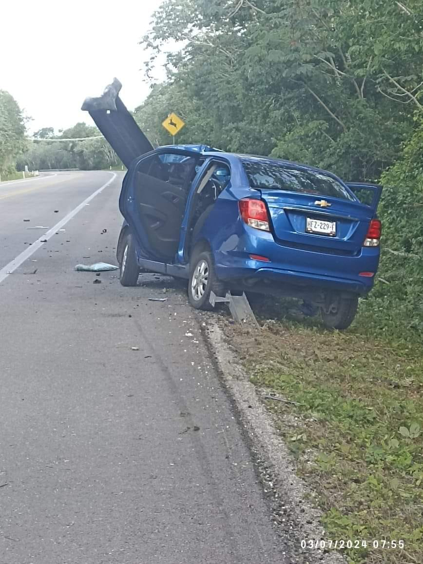 El conductor fue trasladado aun con vida al hospital