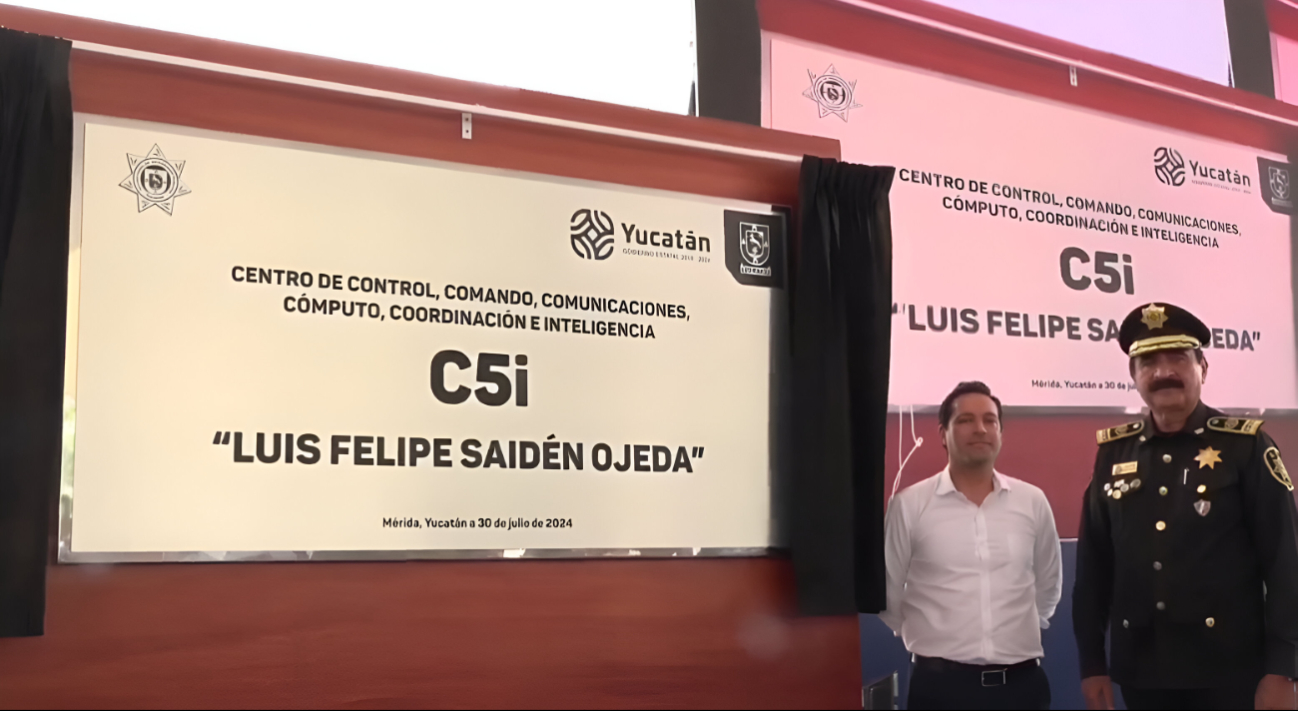 Mauricio Vila nombra al C5i de Yucatán en honor a Luis Felipe Saidén, secretario de Seguridad