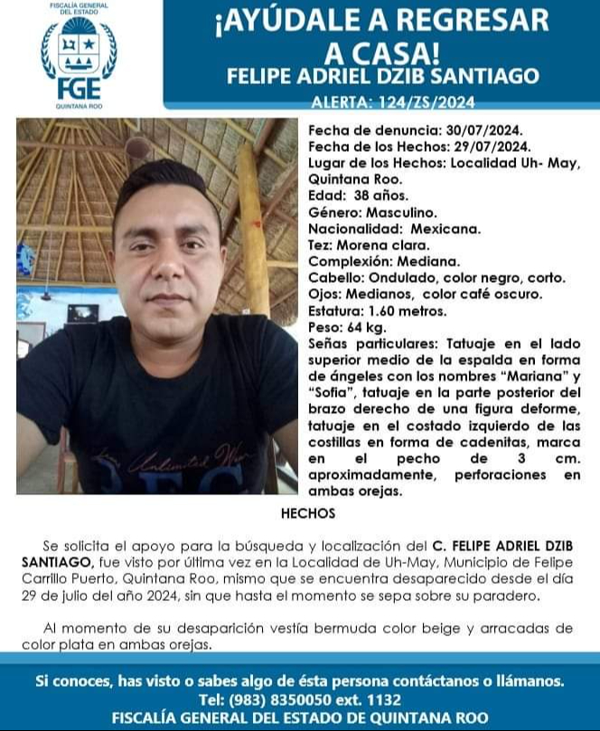 Desaparecidos en Quintana Roo