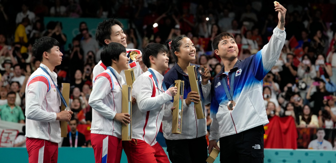 La selfie que unió a las dos Coreas  en los Juegos Olímpicos de París 2024