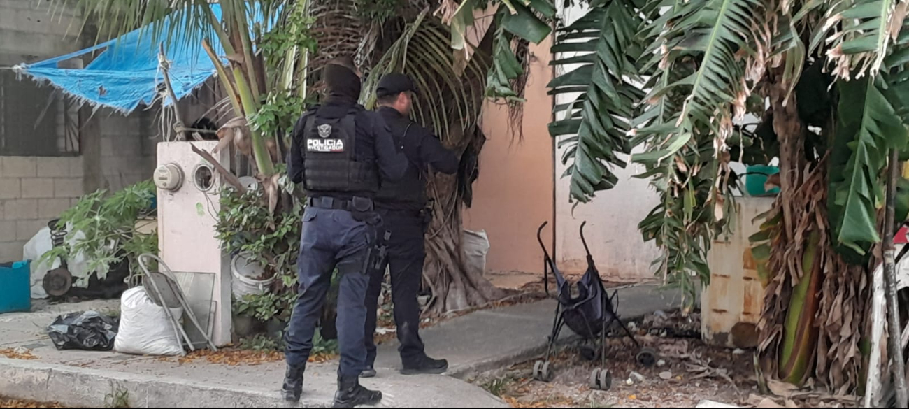 Policías arribaron al domicilio en Cancún