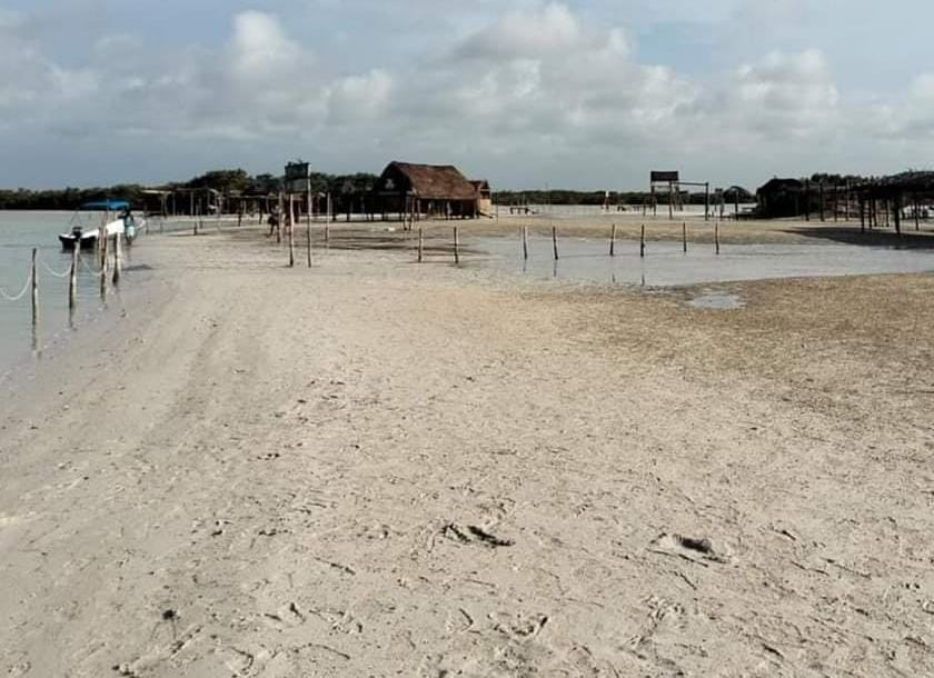 Isla Columpios, irreconocible en Yucatán