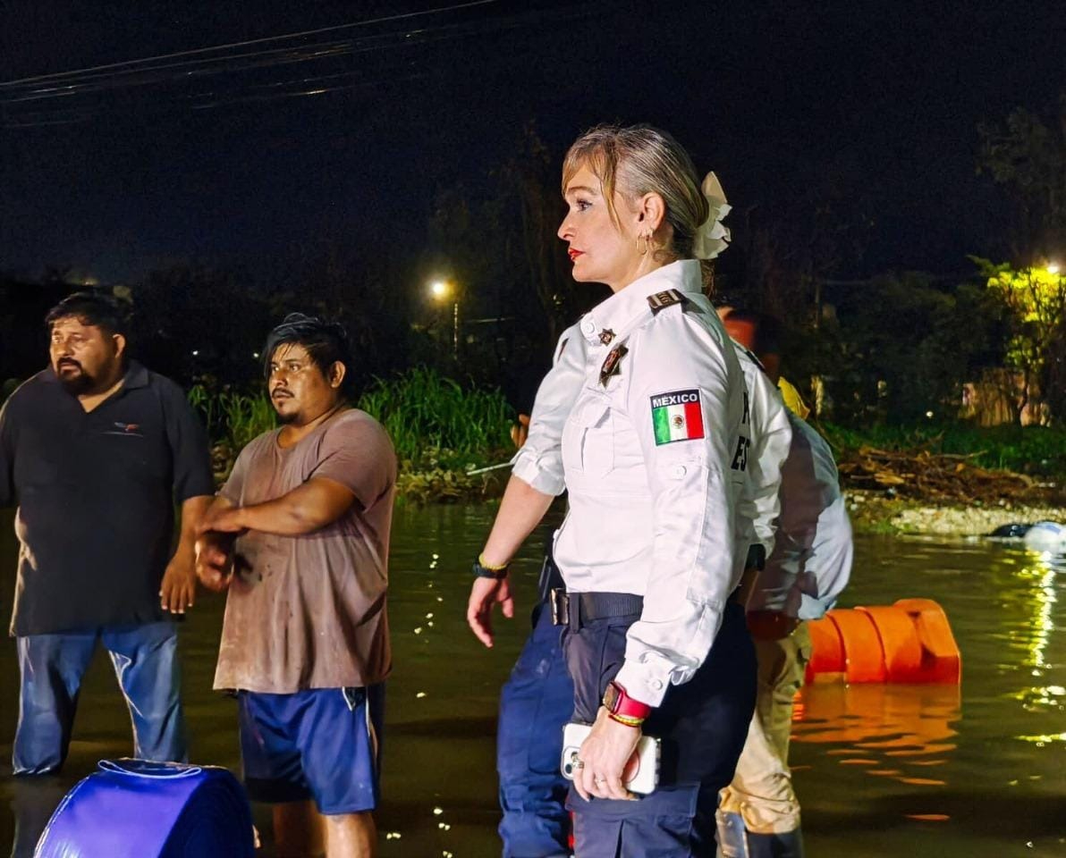 Marcela Muñoz advierte que servicios de seguridad no serán suspendidos en Campeche ante Huracán Beryl