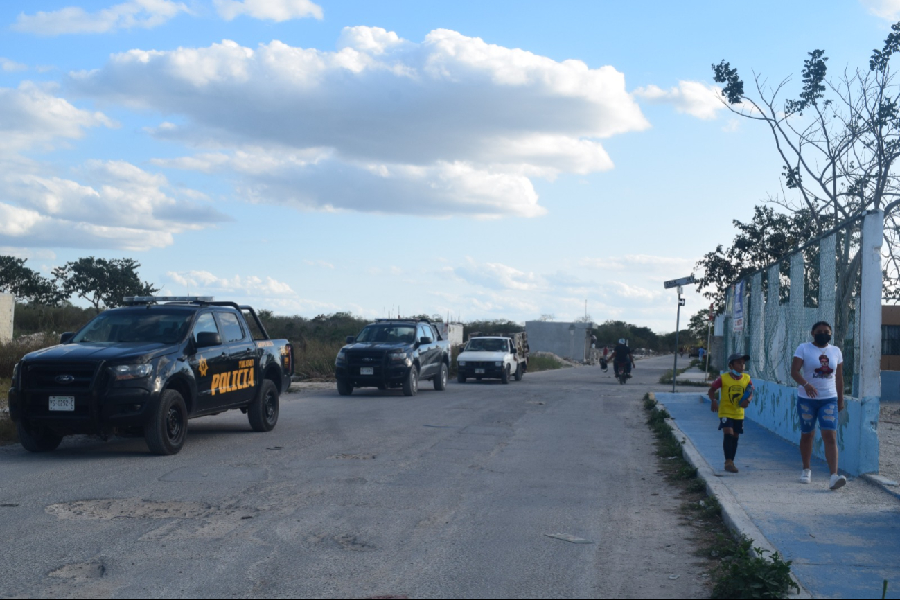 Elementos de seguridad pusieron a salvo a la niña en Umán