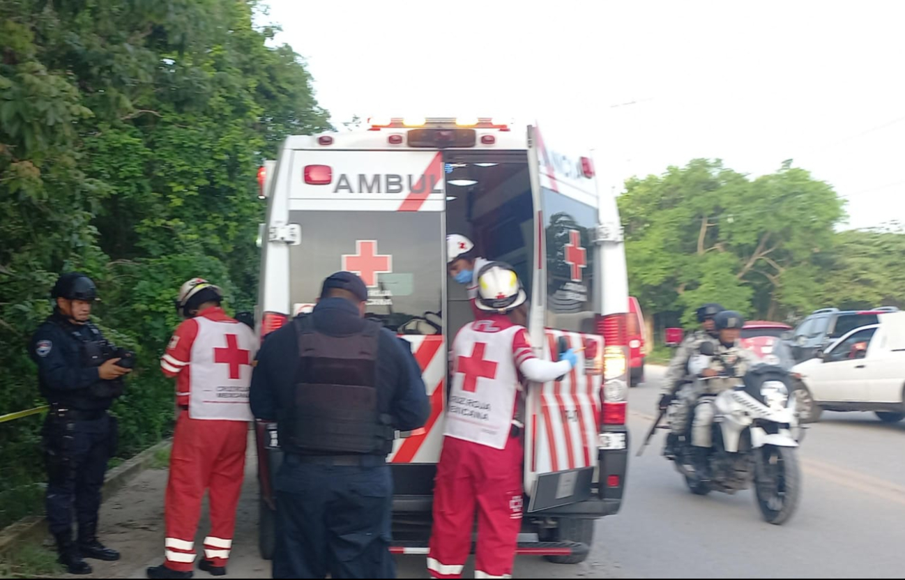 Paramédicos arribaron al sitio en Cancún