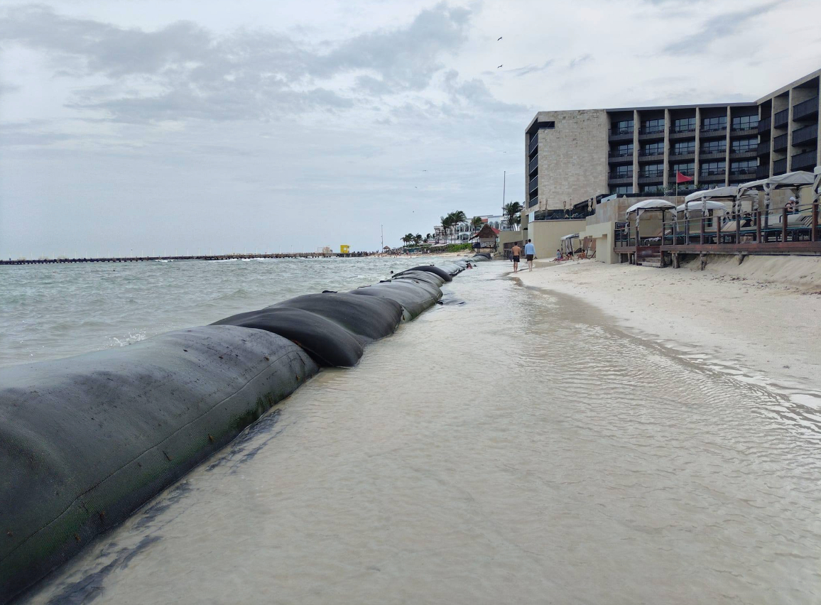 Autoridades analizan los efectos causados durante el paso del Huracán Beryl, en Quintana Roo