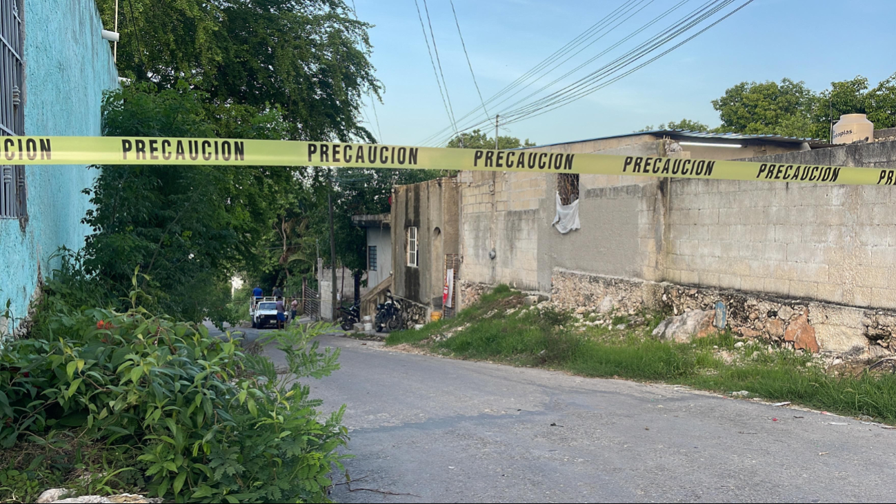 La zona fue acordonada en Campeche