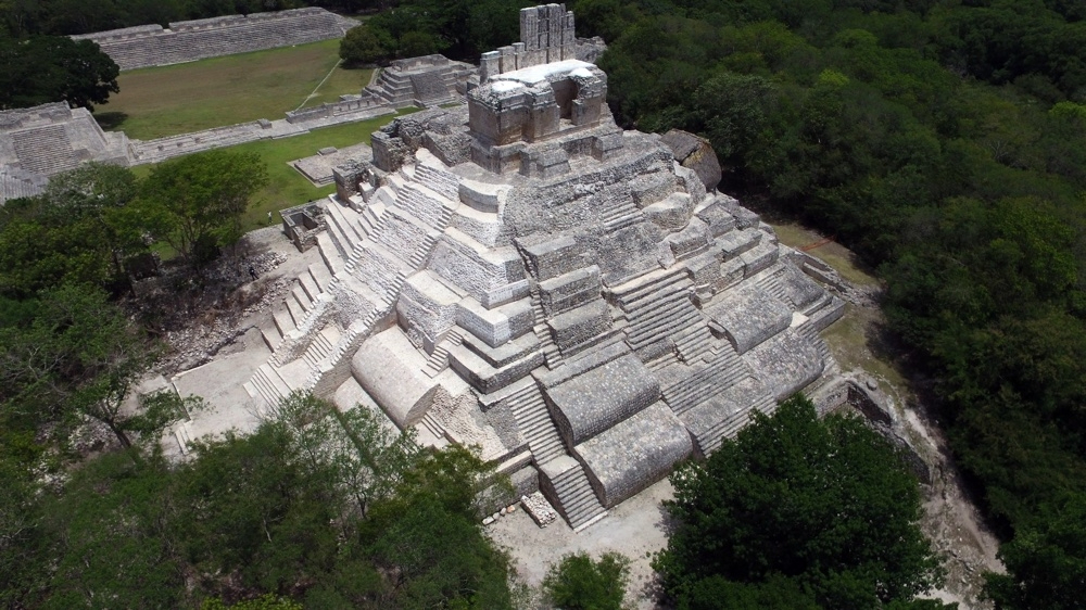 Así lucía la Zona Arqueológica de Edzná en Campeche en el año 1927