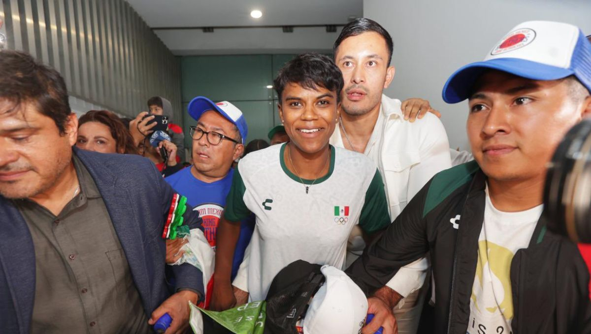 Así fue recibida la medallista mexicana Prisca Awiti en el AICM: VIDEO