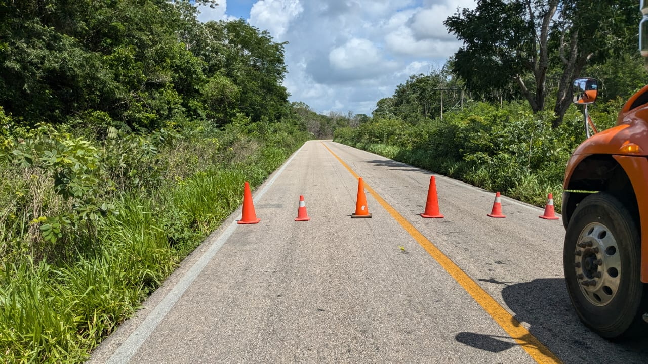 Las estructuras quedaron tiradas a un costado de la carretera