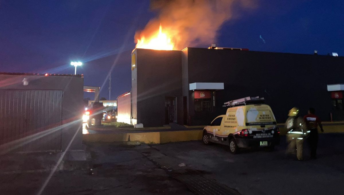 Así lucía el incendio en Chetumal