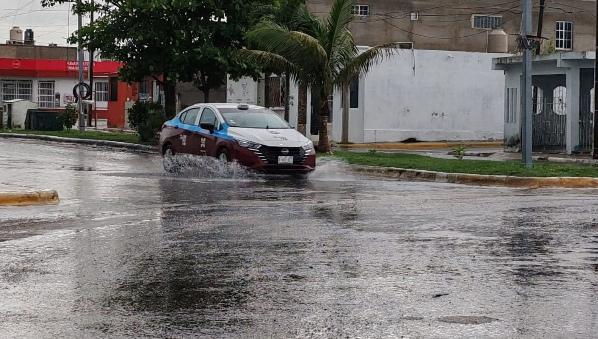 Así lucían los encharcamientos en Campeche