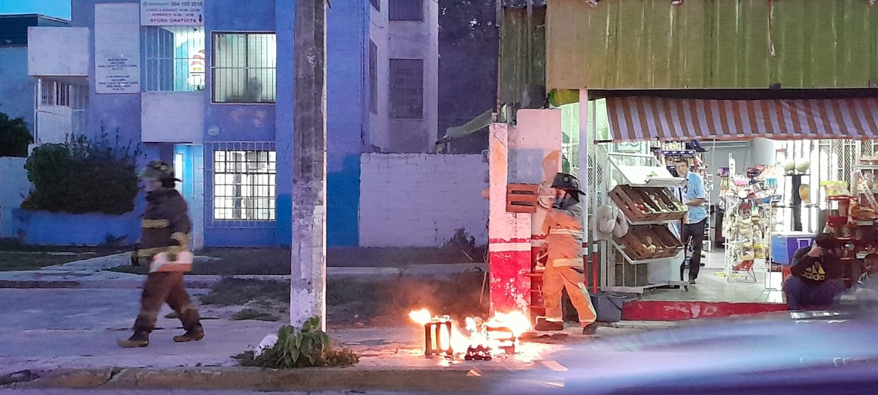 Habitantes prendieron fogatas en la zona