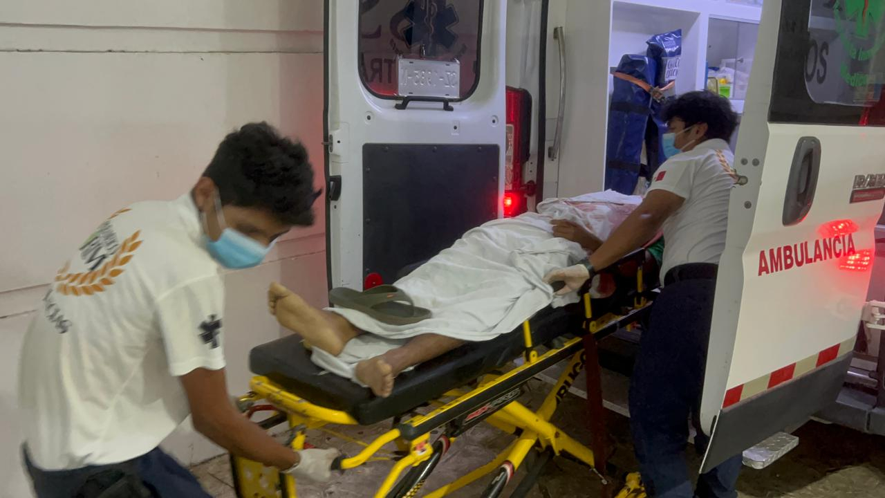 Una persona fue trasladada de emergencia al hospital