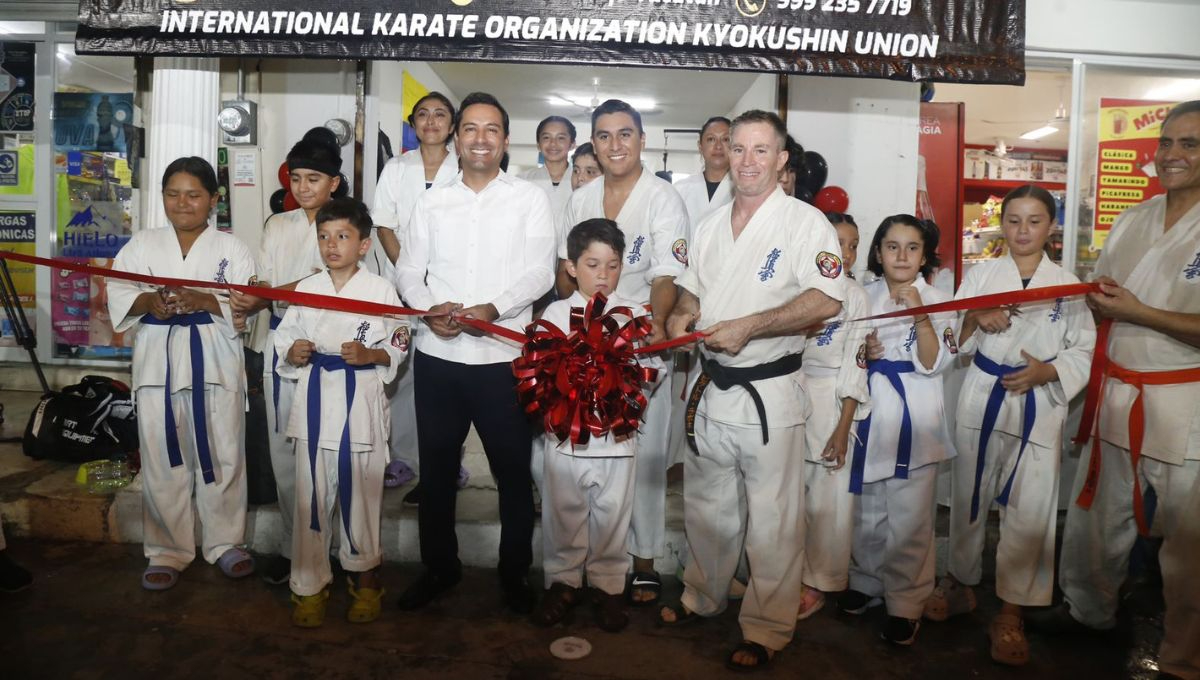 Mauricio Vila inaugura Rabbone Dojo de karate en Mérida