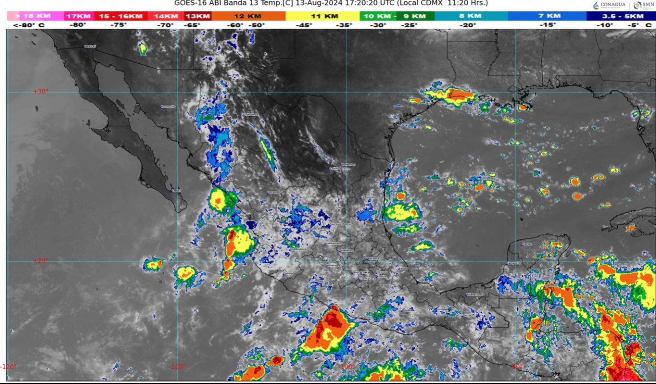 Se espera que las lluvias disminuyan a partir de mediados de semana.