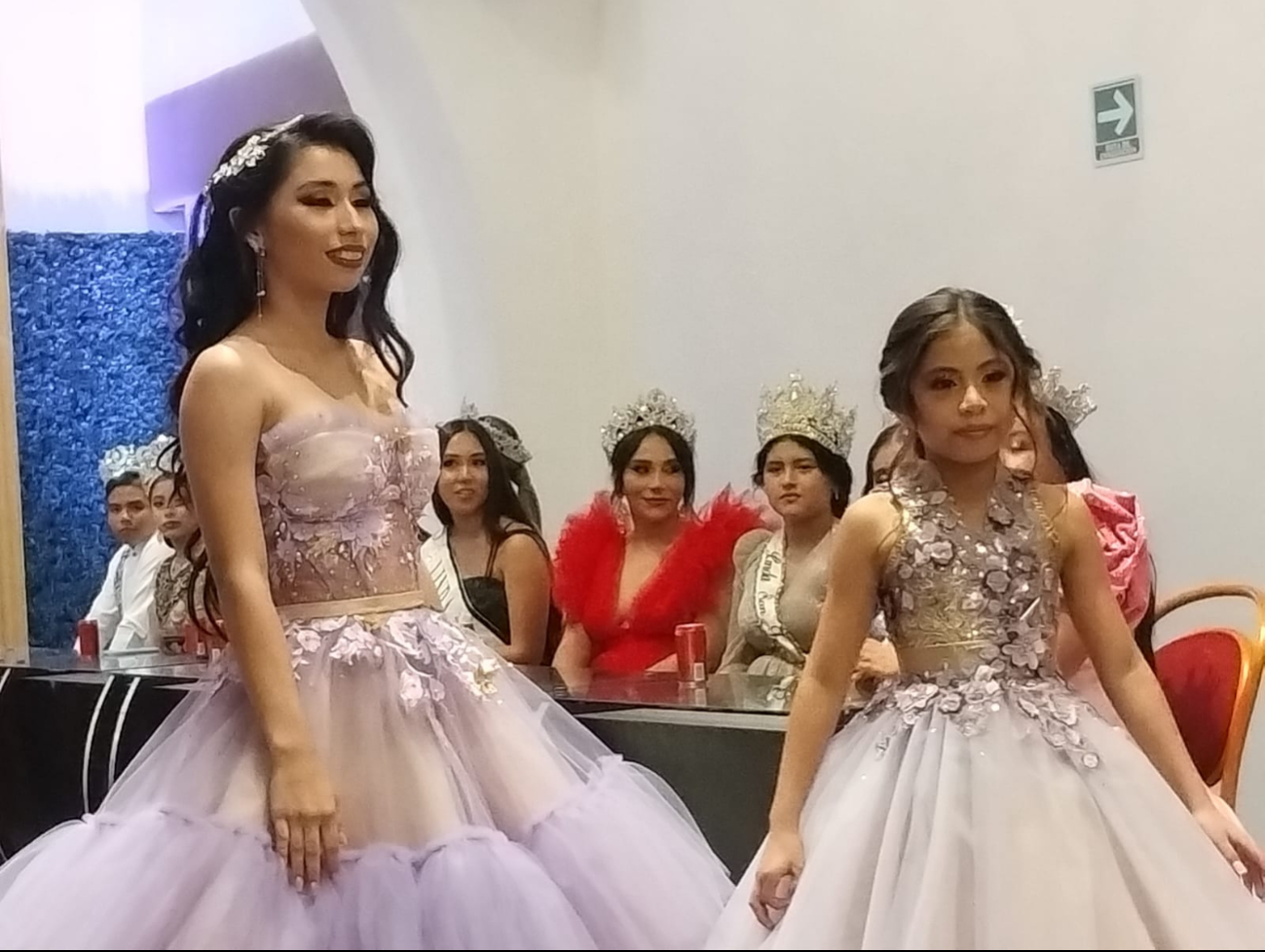 Scarlett Soberanis y Angelin R de la Gala Reinas de San Román y San Francisco