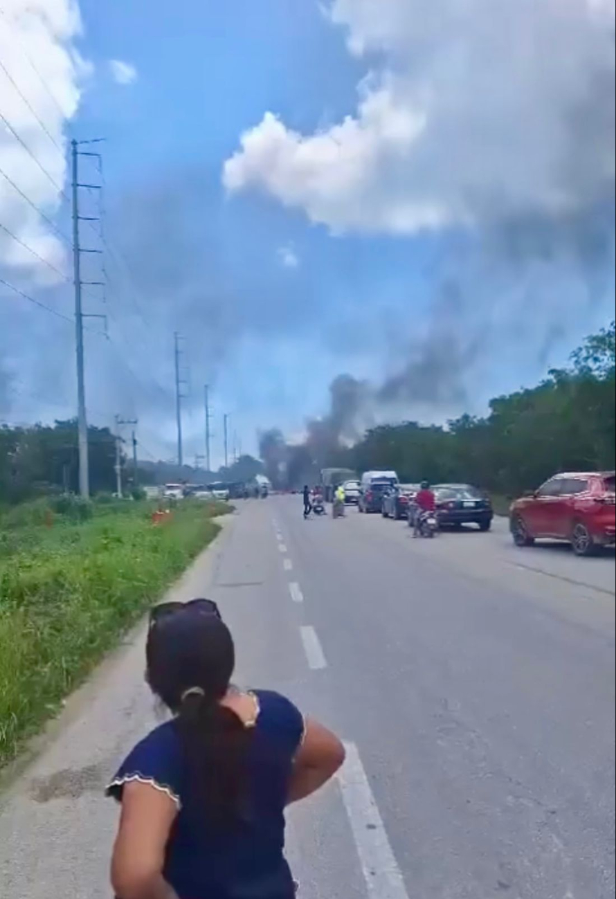 Las protestas causaron el cierre de la carretera federal 307