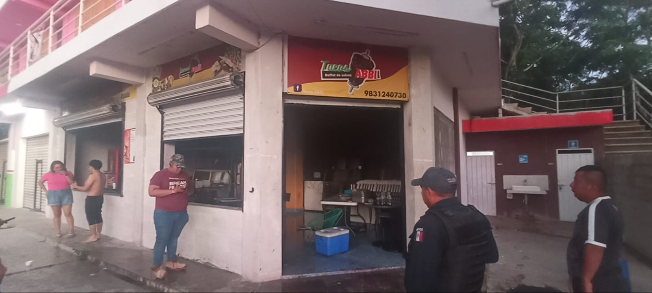 Otro incendio se registró en un local de comida