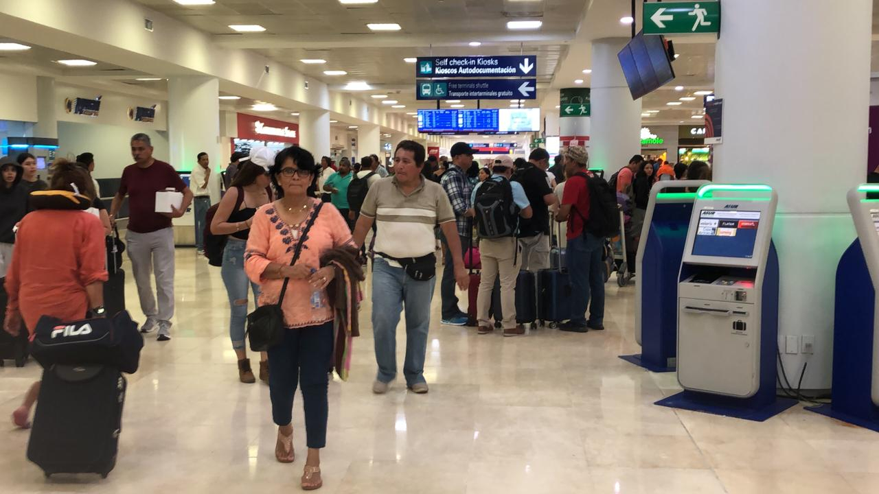 El aeropuerto de Cancún está lejos de superar los 500 vuelos