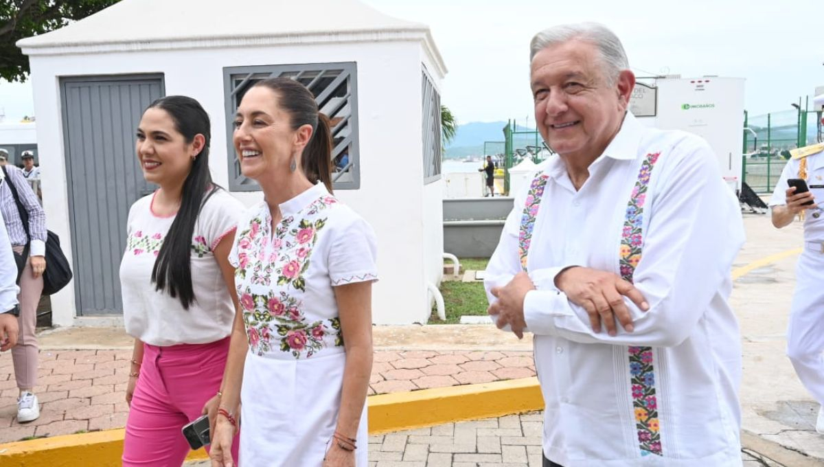 El presidente de la República y la presidenta electa, inauguraron el acueducto Armería-Manzanillo en Colima