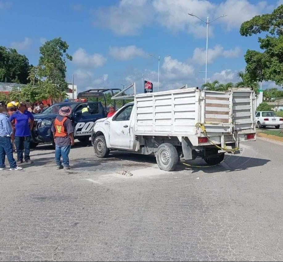 Ladrón de vehículo sufre accidente y es detenido en Playa del Carmen