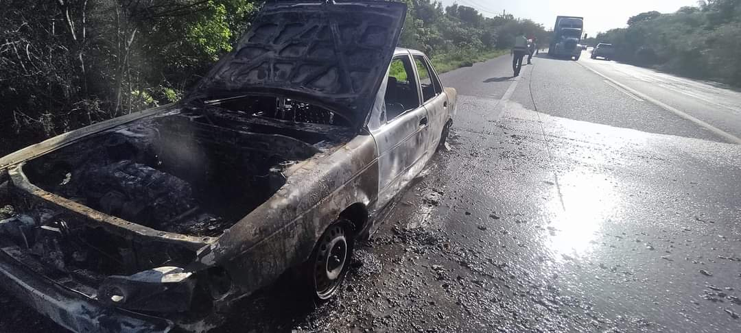 Así terminó el vehículo en Campeche