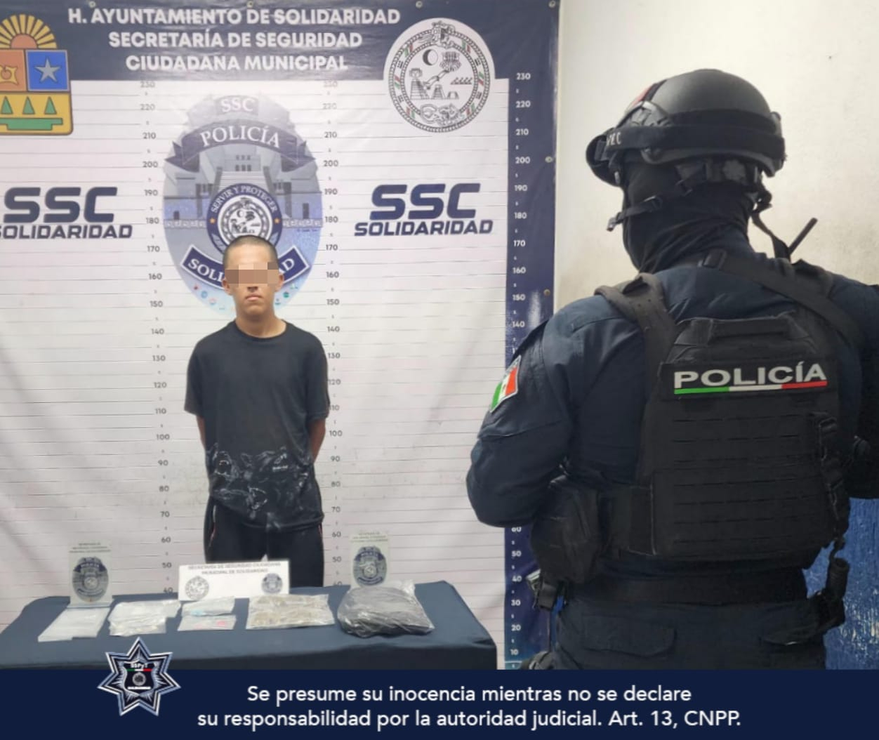 Fue detenido la mañana del domingo con sustancias ilícitas