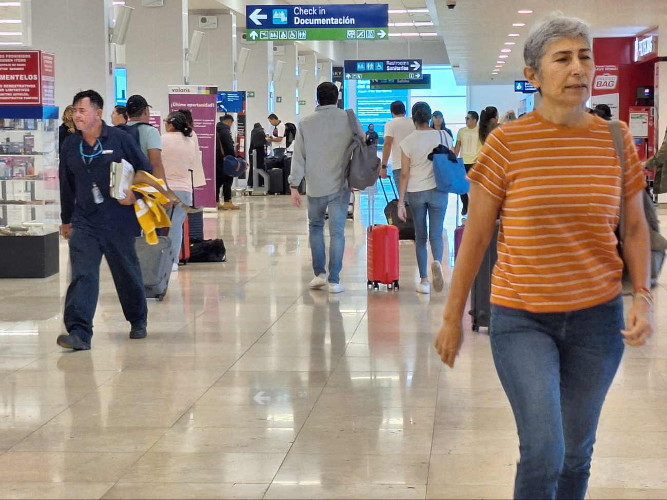 Hay una ligera movilización de pasajeros en el aeropuerto de Mérida