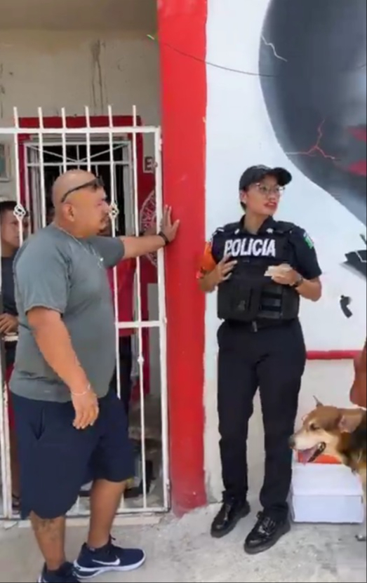 Policías se involucraron tras la solicitud de los padres