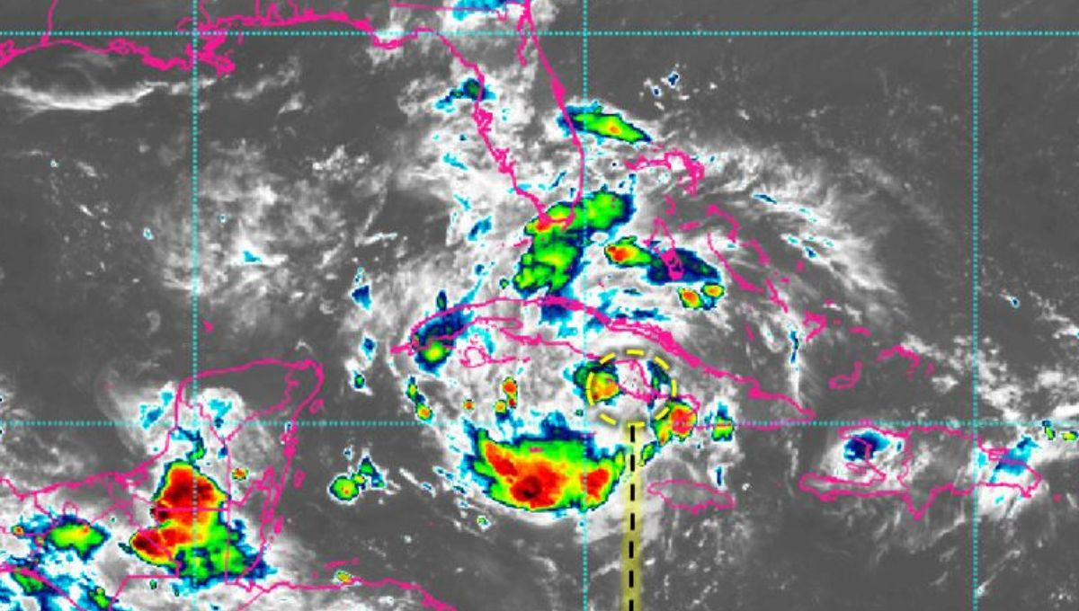 Así luce el centro de la Depresión Tropical Cuatro