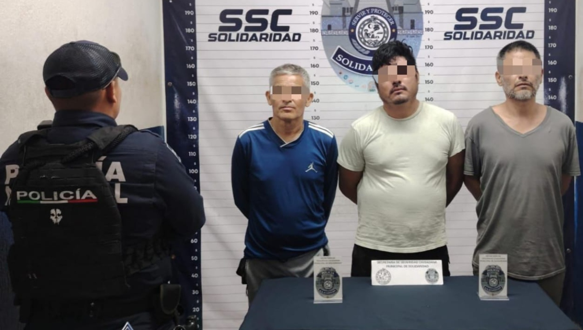 Los tres hombres quedaron a disposición de la FGE