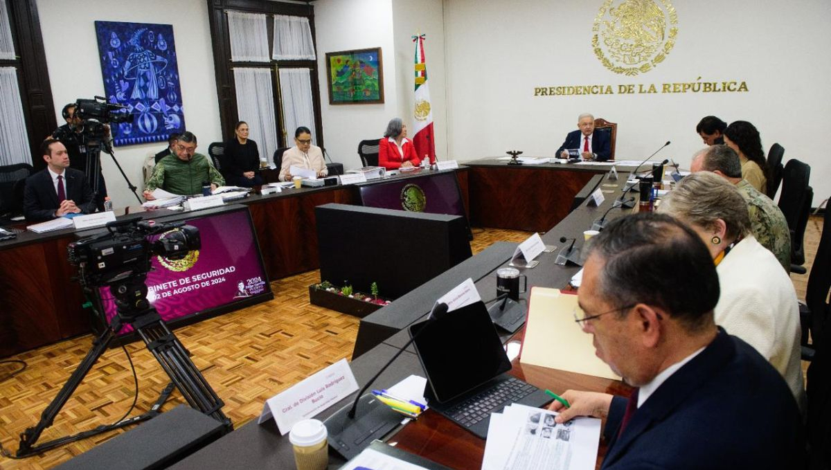 Reunión del gabinete de Seguridad encabezada por el presidente  Andrés Manuel López Obrador, síguela en vivo