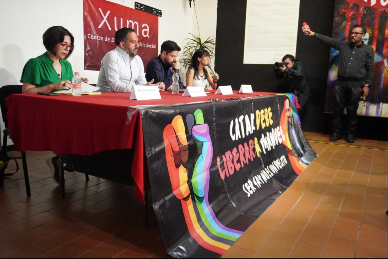 Conferencia de prensa de Manuel Guerrero en Ciudad de México