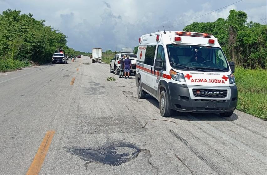 El chofer del tráiler huyó, pero fue detenido más tarde en Champotón.