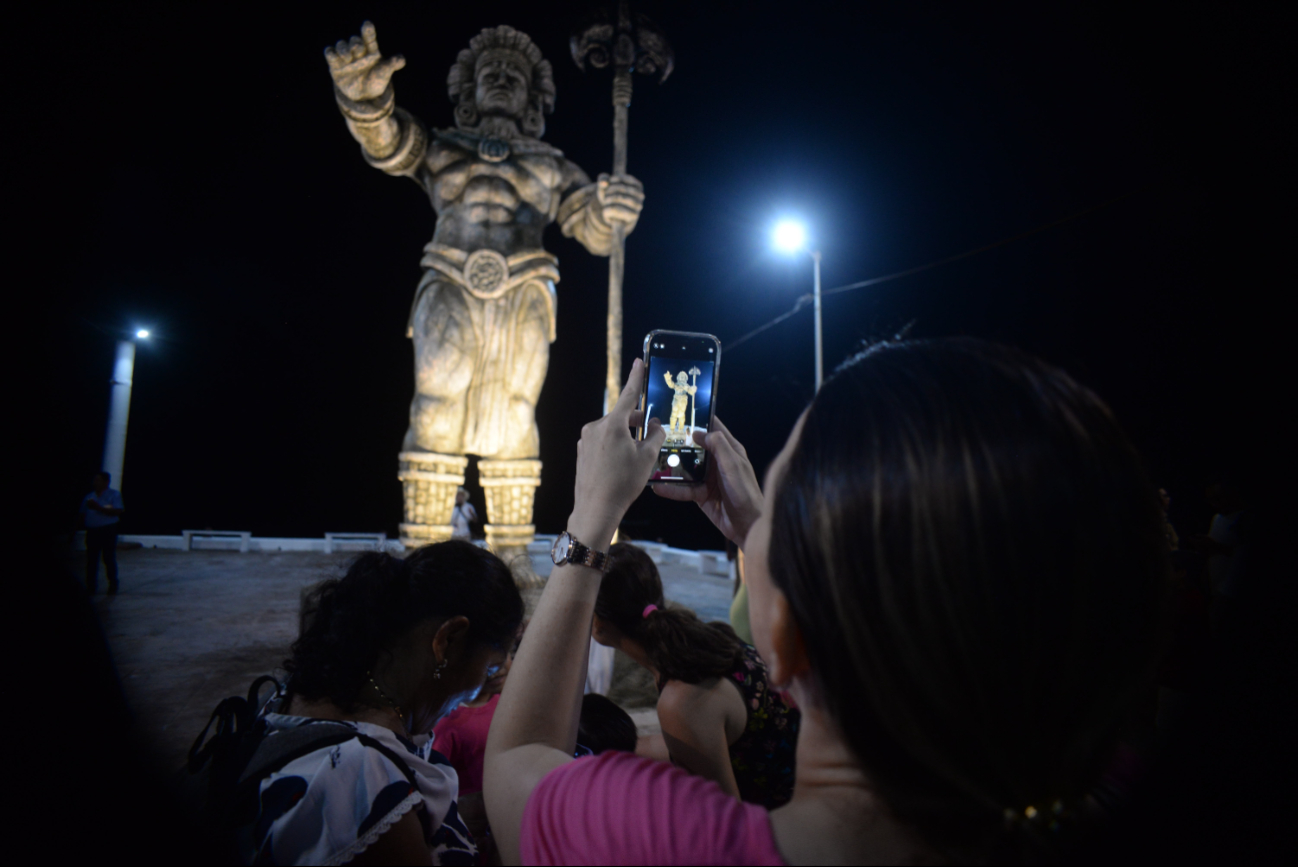 Especialistas opinan que la estatua es un guerrero y lo el dios Chaac