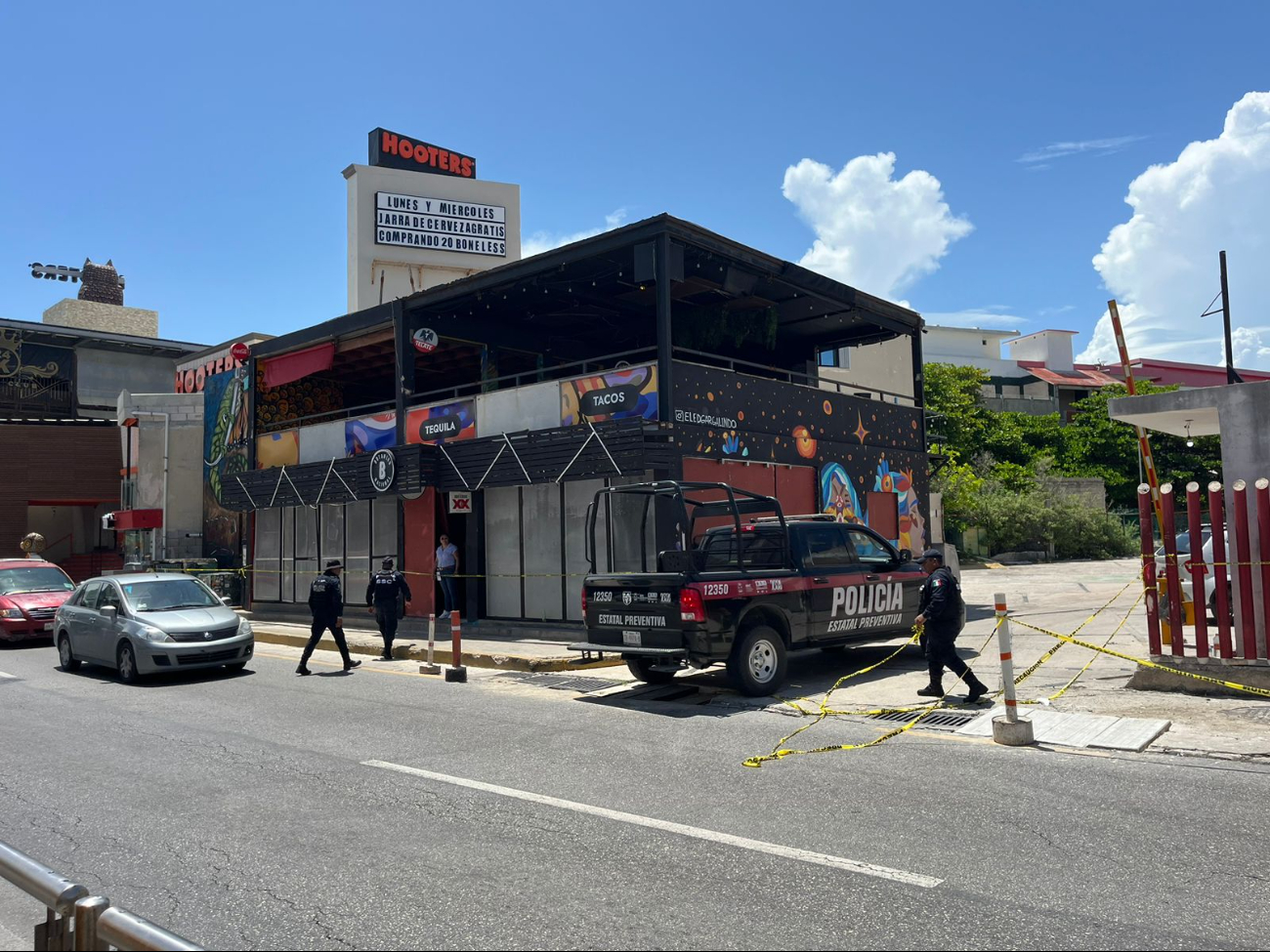 La policía tomó control del lugar en Cancún