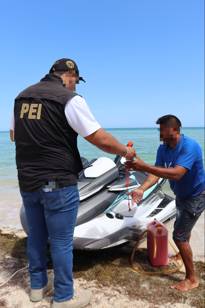 Así fue como identificaron las motos acuáticas en Telchac Puerto