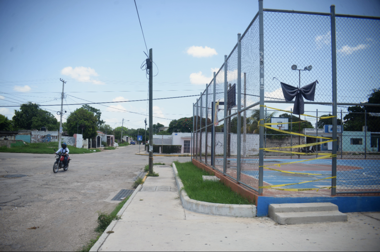 Parque de la Azcorra en Mérida sigue sin luz tras la muerte de un menor