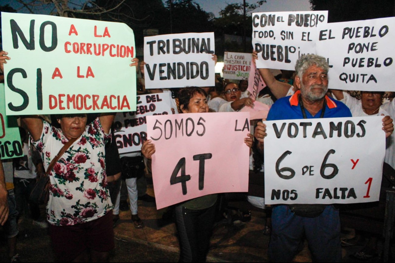 Así fue la protesta en Progreso