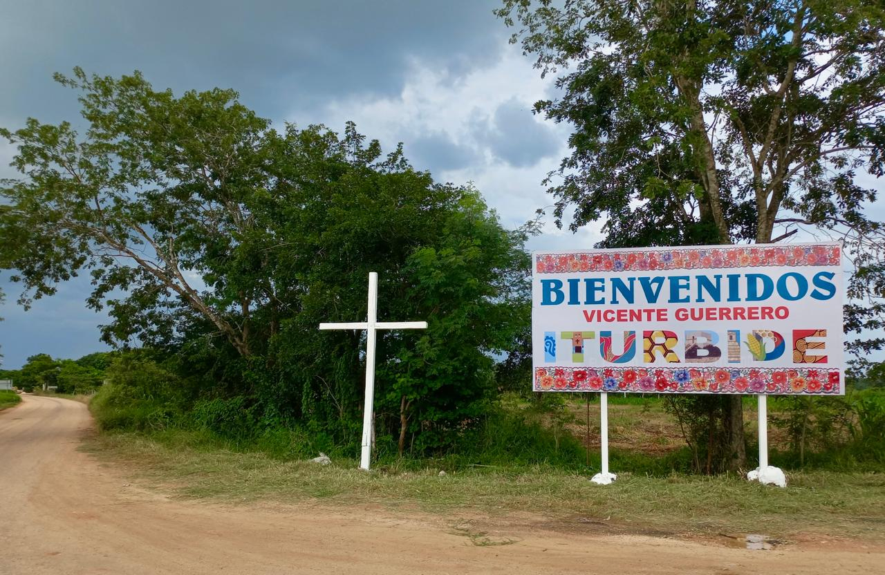 La comunidad de Iturbide (Vicente Guerrero) tiene un nuevo letrero de bienvenida desde el 22 de agosto de 2024.